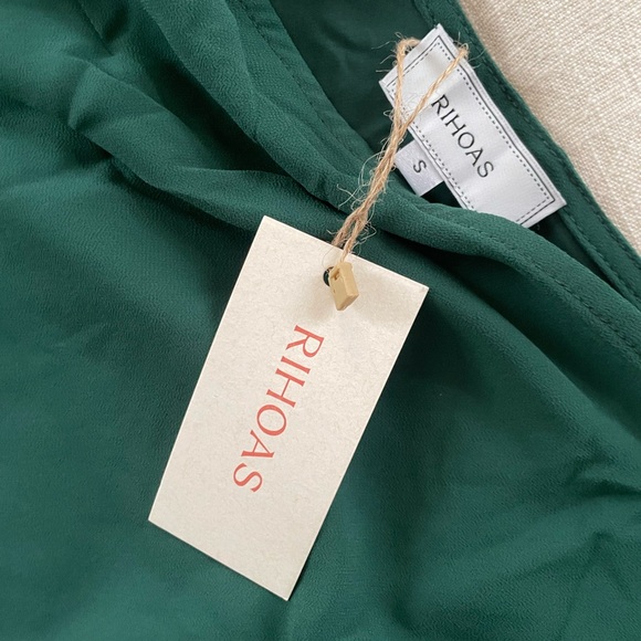 RIHOAS The Green One Shoulder Sleeveless Maxi - Picture 4 of 4